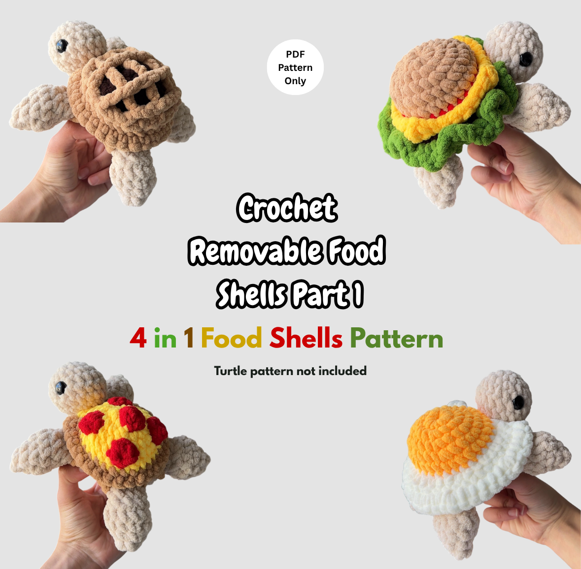 Food Turtle Removable Shell Part 1