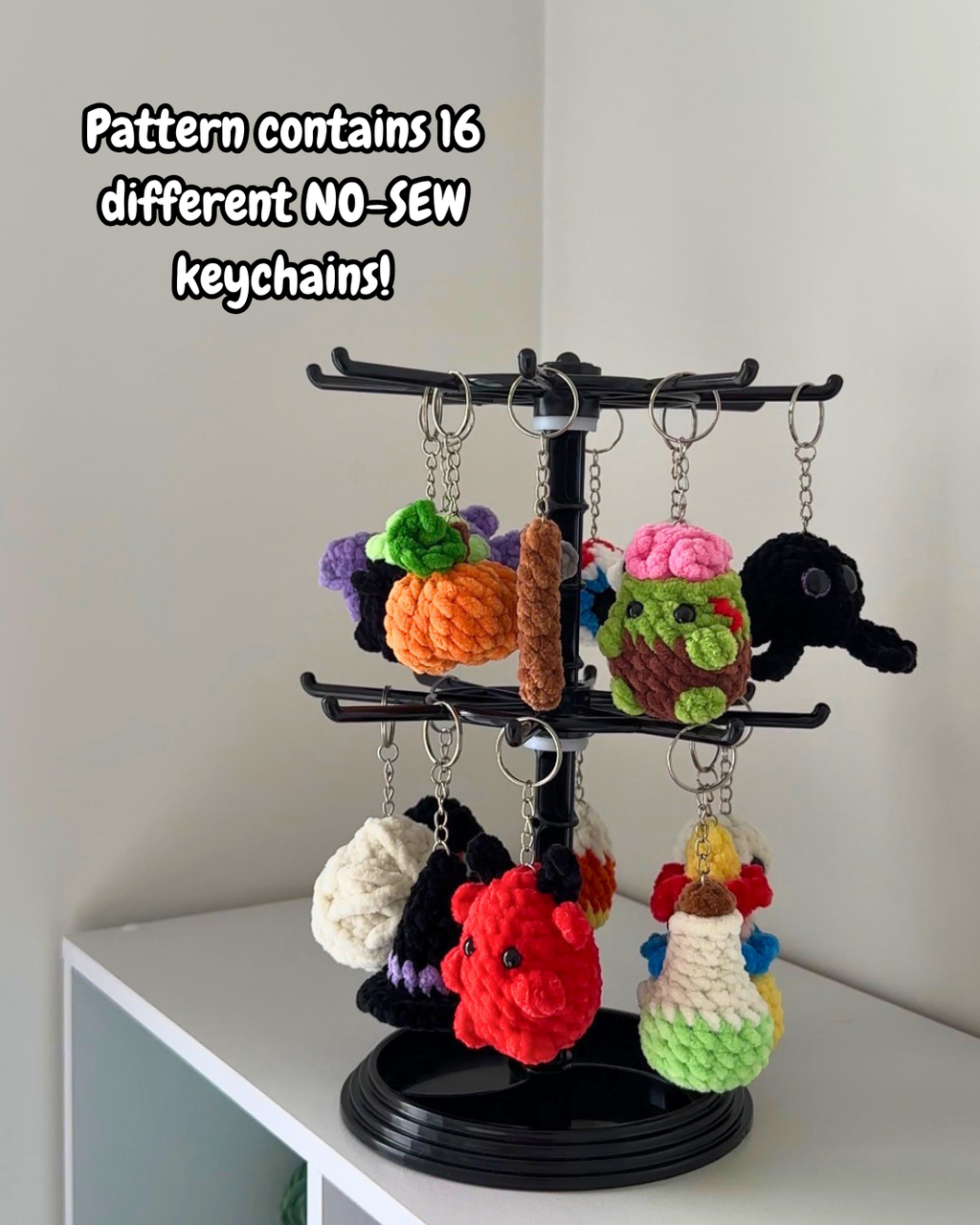 16-in-1 Halloween Keychains Bundle