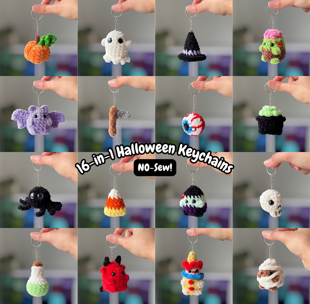 16-in-1 Halloween Keychains Bundle