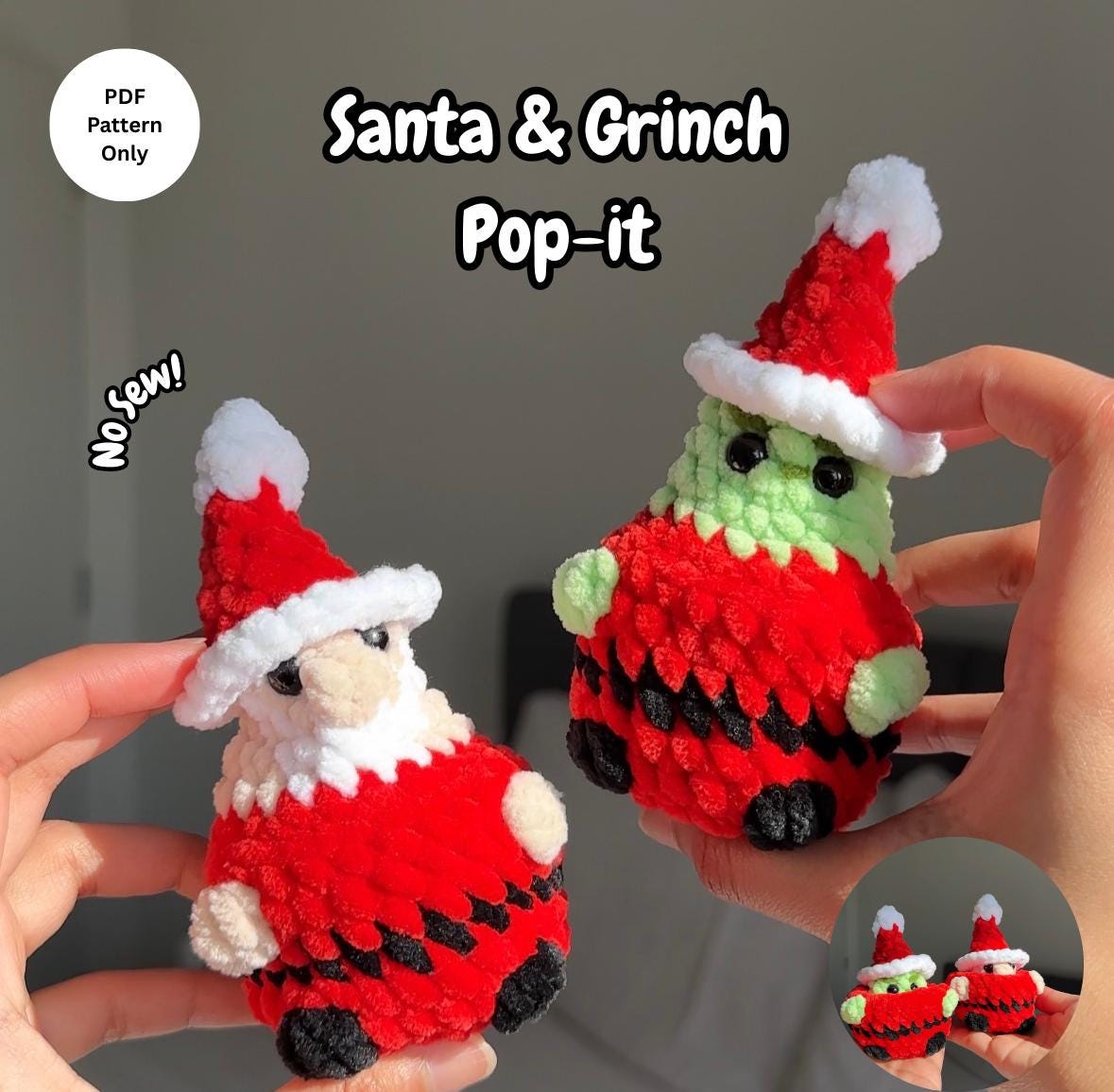 Santa & Grinch Pop-it